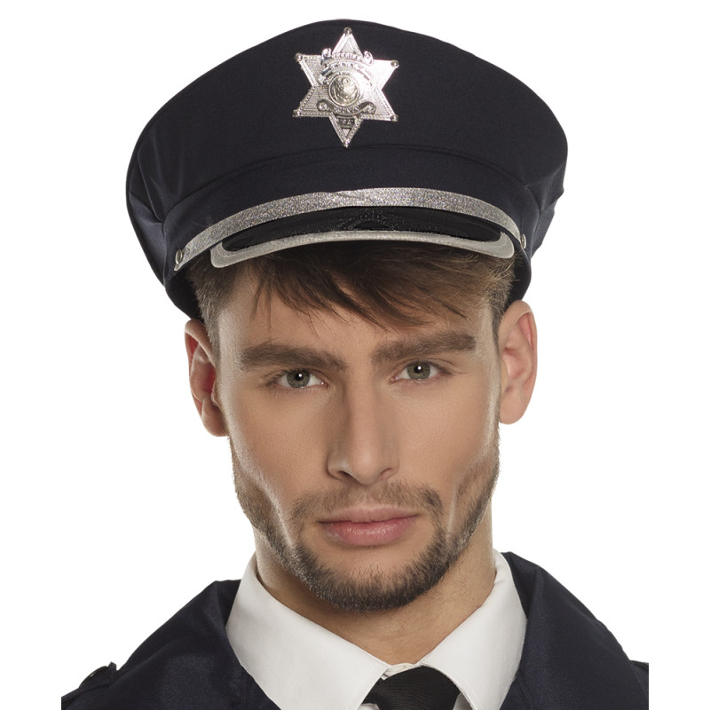 Policejní čepice modrá