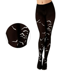 Punčochové kalhoty s netopýry