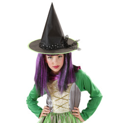 Klobouk čarodějnický dětský se stuhou