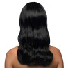Paruka černá dámská dlouhá s ofinou