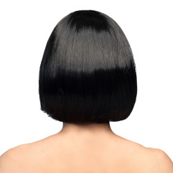 Paruka černé mikádo s ofinou