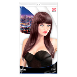 Paruka hnědá dámská dlouhá