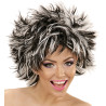 Dámská paruka černo-bílá melír