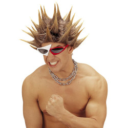 Paruka punk hnědá unisex