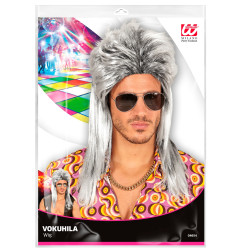 Pánská paruka rocker šedivá