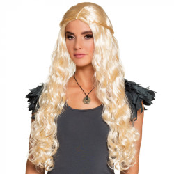 Paruka středověká královna blond
