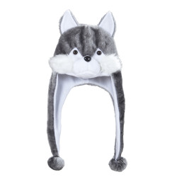 Čepice vlk s bambulkou