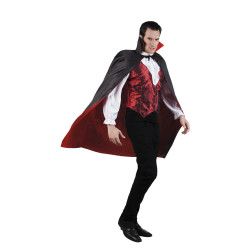 Plášť oboustranný černo červený