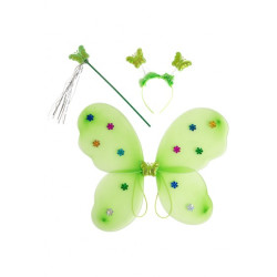 Sada motýl zelená