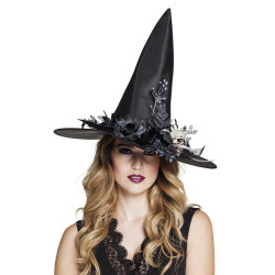 Čarodějnický klobouk černý luxus