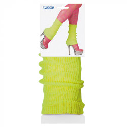 Disco návleky na nohy neonově žluté