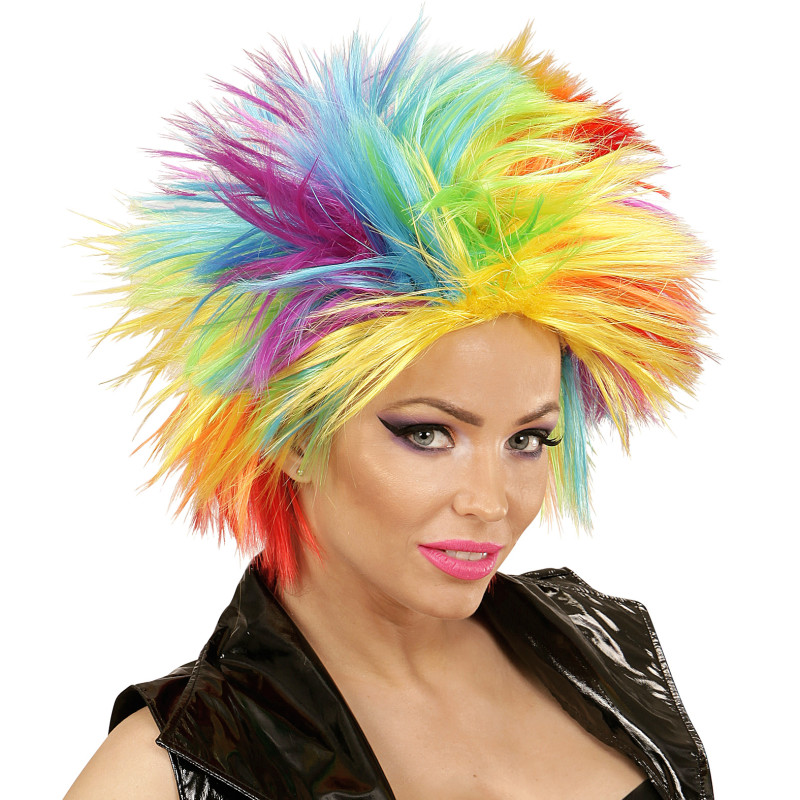 Paruka dámská duhová punk