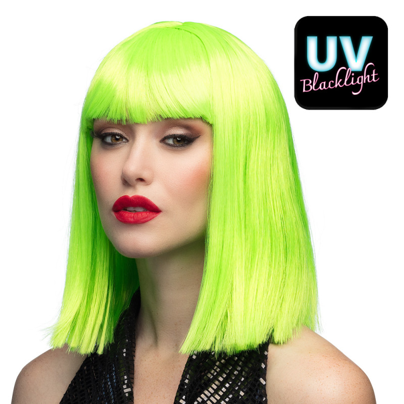 Paruka neonově zelená dámská Dance