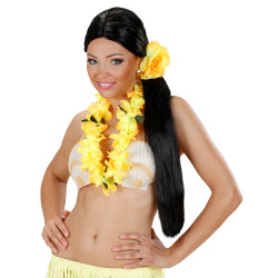 Květina do vlasů žlutá