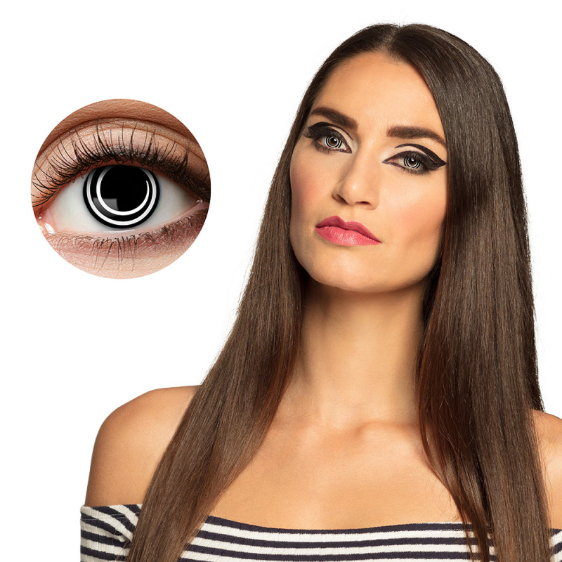 Kontaktní čočky černá spirála