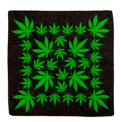 Šátek s potiskem marihuana