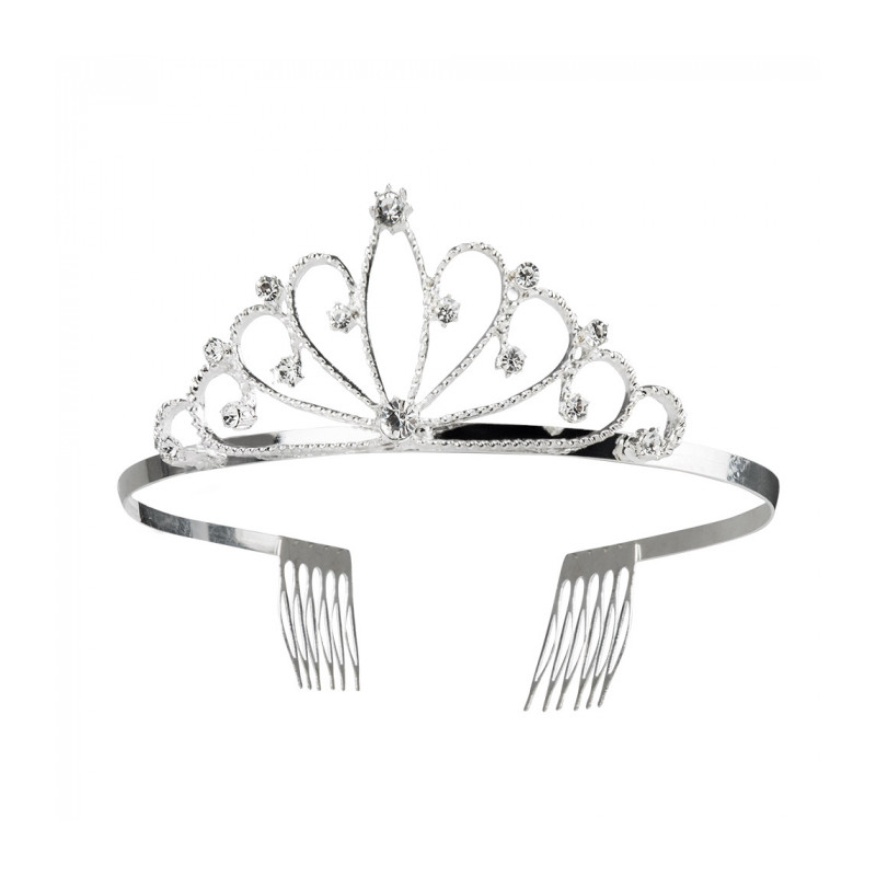 Kovová čelenka korunka princezny delux