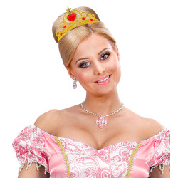 Zlatá čelenka princezny s kamínky