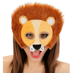 Maska lva plyšová
