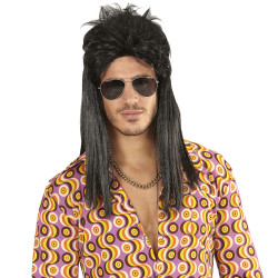 Pánská paruka rocker černá