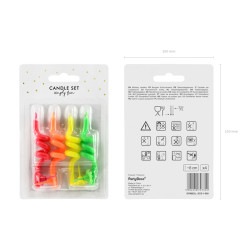 Svíčky dortové kroucené  4 ks