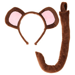 Set opička ocásek a čelenka
