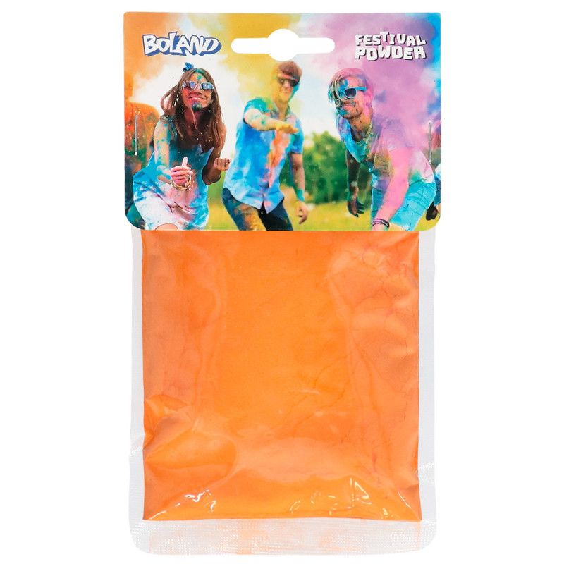 Oranžový holi prášek