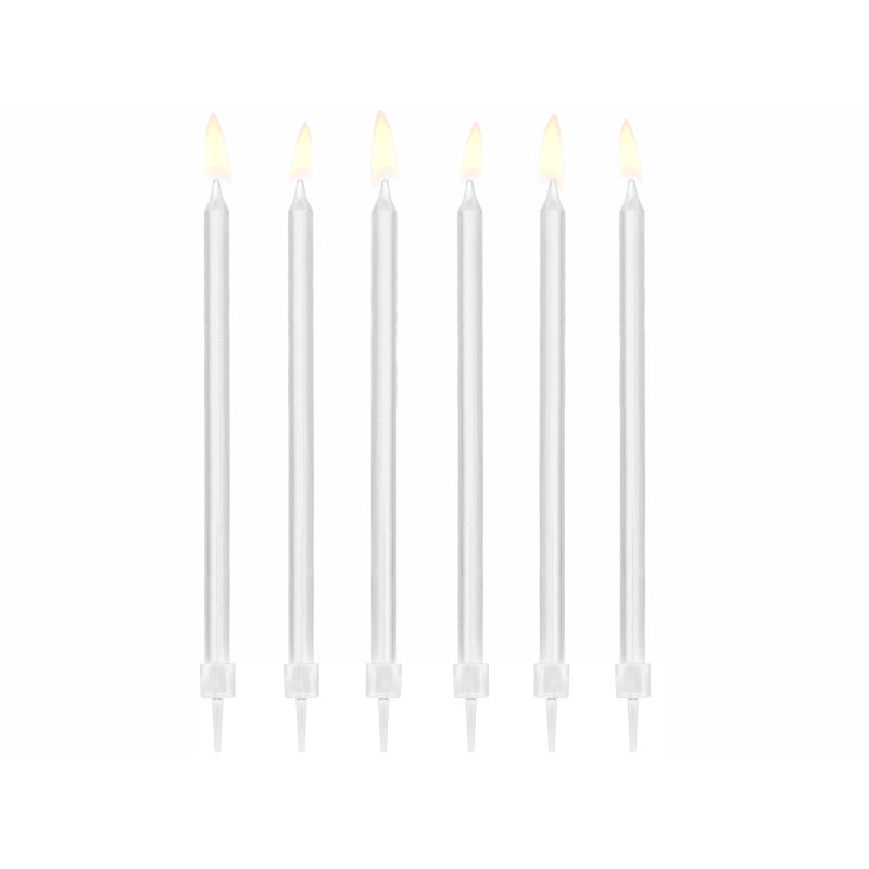 Svíčky dortové bílé 12 ks
