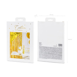 Zlatý dekorační závěs na dveře 0,9 x 2,5 m