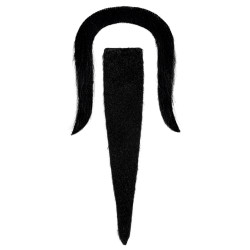 Knír Číňan s bradkou černý