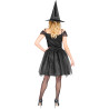 Kostým čarodějnice  s pavoučím potiskem vel. L