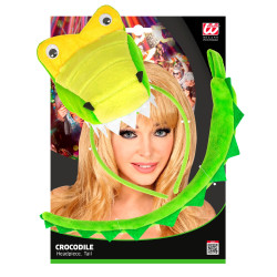 Set krokodýl ocásek a čelenka