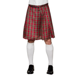 Skotstký kilt červený