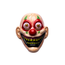 Usměvavá maska klauna s vypoulenýma očima