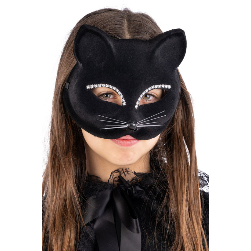 Sametová maska kočky