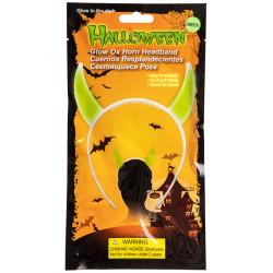 Fluorescenční čelenka s rohy