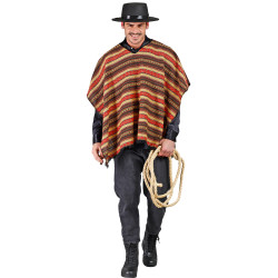 Mexické oboustranné pončo