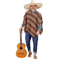 Mexické oboustranné pončo