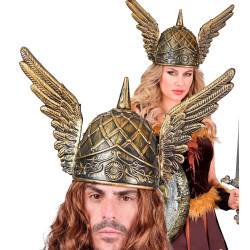 Vikingská helma s křídly