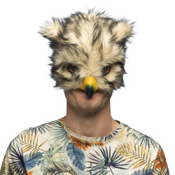 Maska sova plyšová