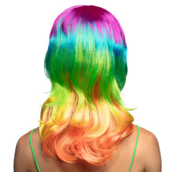 Paruka multicolor dámská dlouhá