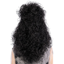 Černá bohatá čarodějnická paruka