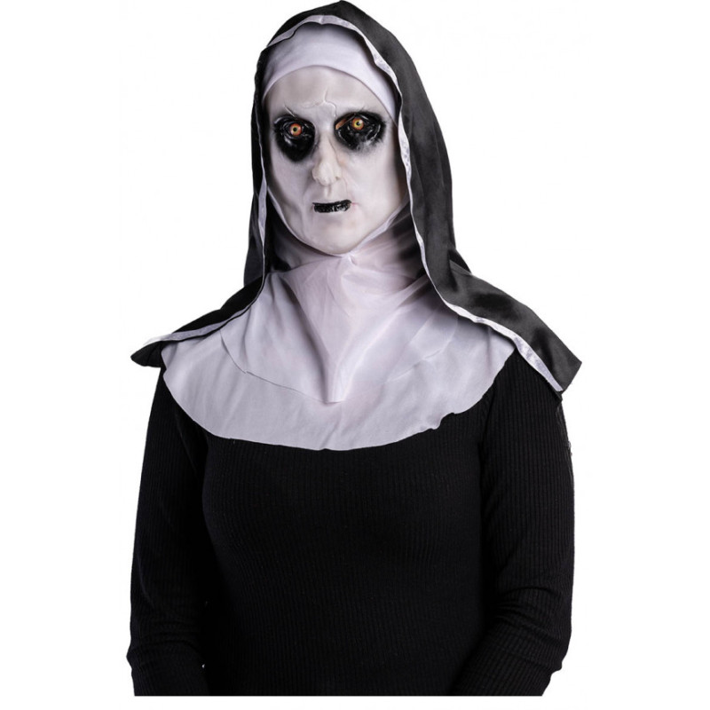 Latexová maska jeptišky s kapucí