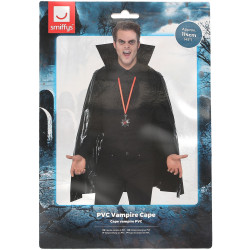 Černý plášť z PVC