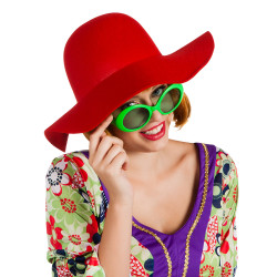 Párty brýle retro v neonové barvě