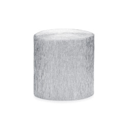 Krepová stuha stříbrná 4 ks