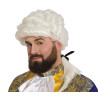 Bílá pánská paruka dobová