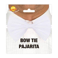 Motýlek bílý 11 cm