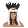 Indiánská čelenka černobílá