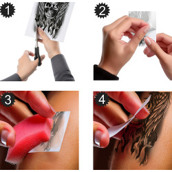 Dočasné tetování motiv lebka